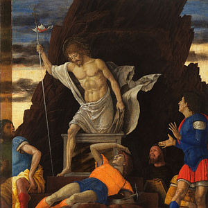 Andrea Mantegna - Resurrezione di Cristo 1492 ca. - Accademia Carrara Bergamo