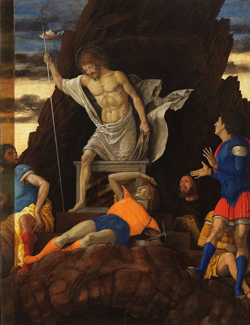 Santa Pasqua 2021 Andrea Mantegna - Resurrezione di Cristo 1492 ca. - Accademia Carrara Bergamo