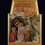 Bartolo di Fredi Adorazione dei Pastori (1383-1388) particolare Pinacoteca Vaticana