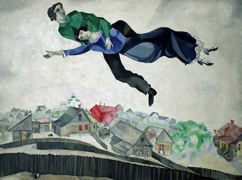 Marc Chagall - Sulla Città - 1918