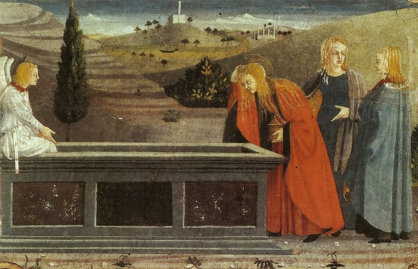 Giuliano Amidei predella Le pie Donne al sepolcro
