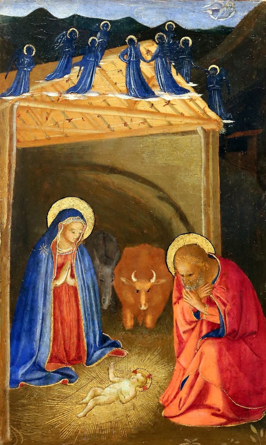 Beato angelico, natività e preghiera nell'orto, 1440-50 ca.